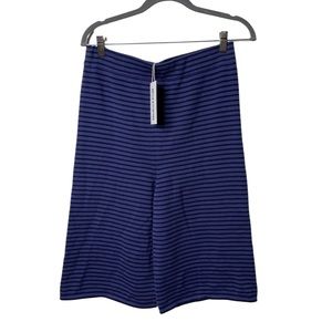 New Misha and Puff Pima cotton baby stripe high rise shorts in maritime L